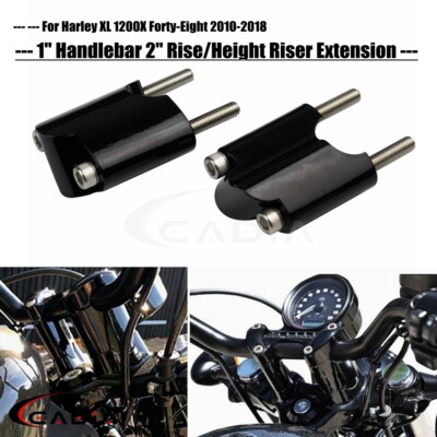 2'' Extension Handlebar Riser For Harley-Davidson 48 XL1200X 2010-2018 2016 2017