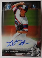 2017 BOWMAN CHROME 1ST BOWMAN AUTO LINCOLN HENZMAN
