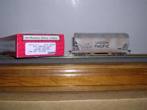 INTER. #46507 Union Pacific ACF 2 bahías C.F. Coche tolva #219628 desgastado H.O 1/87 | Zustand: New