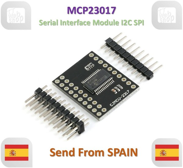 MCP23017 Serial Interface I2C Bidirectional 16-Bit I/O Pins