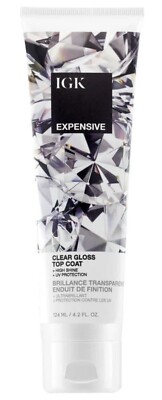 IGK EXPENSIVE HIGH SHINE CLEAR GLOSS TOP COAT TREATMENT.