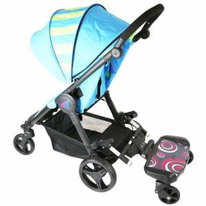 double pram with buggy board