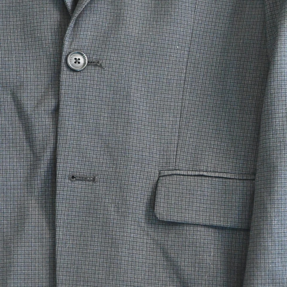 Apt 9 38S Black Check Essential Slim Fit Mens Blazer Jacket Sport Coat - Image 3 of 4