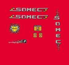 Somec bicycle decals, Trasferibili, Adesivi - Bianco N.106