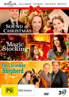 HALLMARK Christmas  Collection 17 Sound of / Magic Stocking / Shepherd DVD NEW