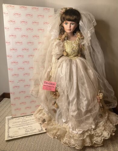 Vintage Porcelain Show-Stoppers "Devotion" Bride 20" Doll includes COA - Picture 1 of 12