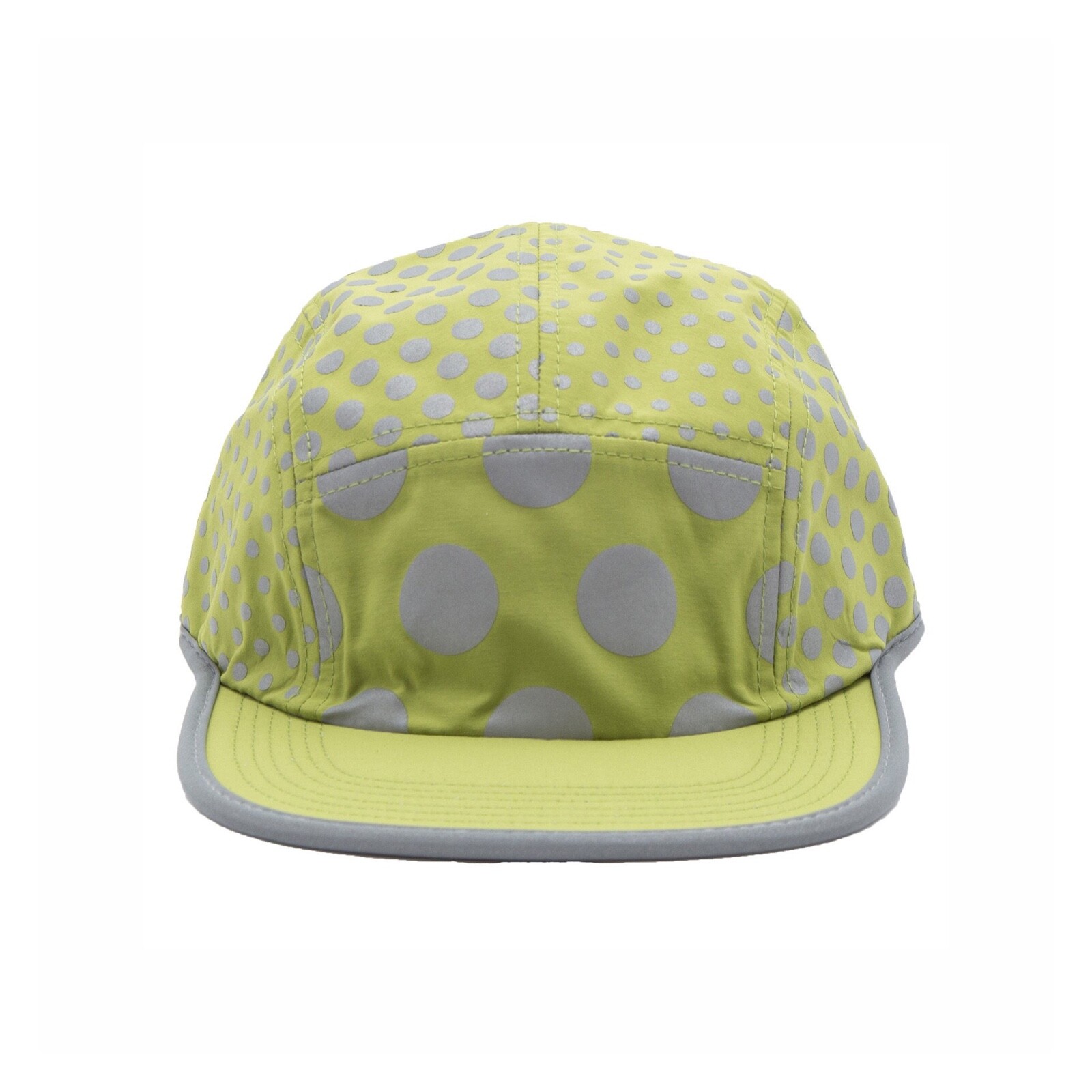 ICNY Sport Reflective Multi Dot Green Cap Scotchlite Marathon Running