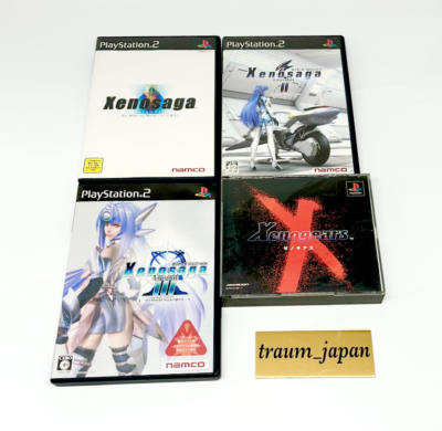 Xenogears Xenosaga I II III Trilogy Complete Set PS1 PS2 lot of 4