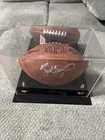 Brett Favre Autographed/Signed Official Wilson Football Ken Goldin COA In Case