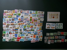 319 Briefmarken Gesamtdeutschland, papierfrei, keine doppelt, plus 3 Zugaben