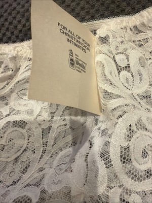 Christian Dior Intimates Panties White Lace Front L NWT | eBay