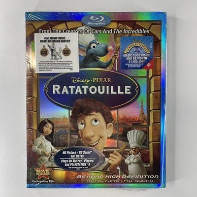 Ratatouille (Blu-ray, Disney Pixar Animation 2007) with Slipcover  New Sealed 