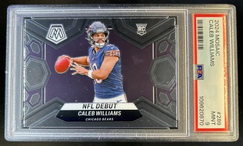 2024 Panini Mosaic Caleb Williams RC Rookie NFL Debut #289 Bears PSA 9