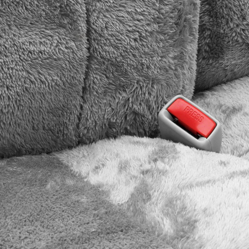 For Chevy Blazer 98-05 Coverking Snuggleplush 2nd Row Custom Gray Seat Covers Foto 4 de 4