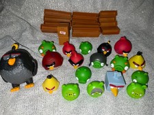 Angry Birds Lot Fling Blocks Pigs Birds Figures Replacement Pieces Parts
