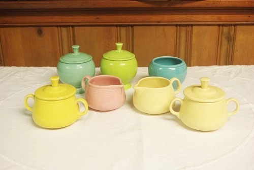 Fiesta Creamer & Sugar Bowl Mix Match Colors