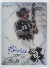 2021 Bowman Sterling Prospect Wave Refractor 7/125 Yolbert Sanchez Auto 0lj0