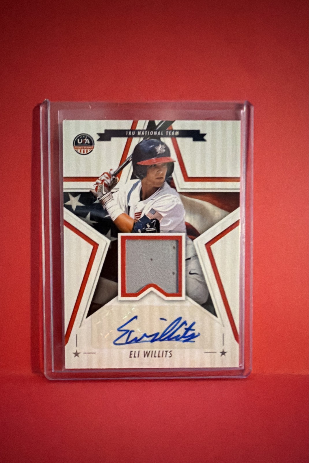 2025 Panini Stars and Stripes -  Signature Materials Auto Eli Willits #ssm-ew