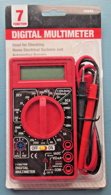 Centech 7 Function Digital Multimeter Sealed NEW #63604