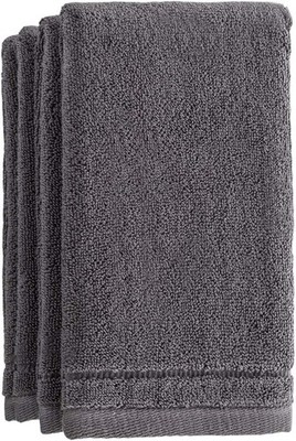 Cotton Fingertip Towels Set - 4 Pack - 11 x 18 Inches Decorative Small