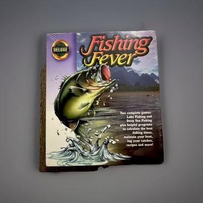 Deluxe Fishing Fever Rare Big Box PC Computer Game New Sealed Vintage Win 95 