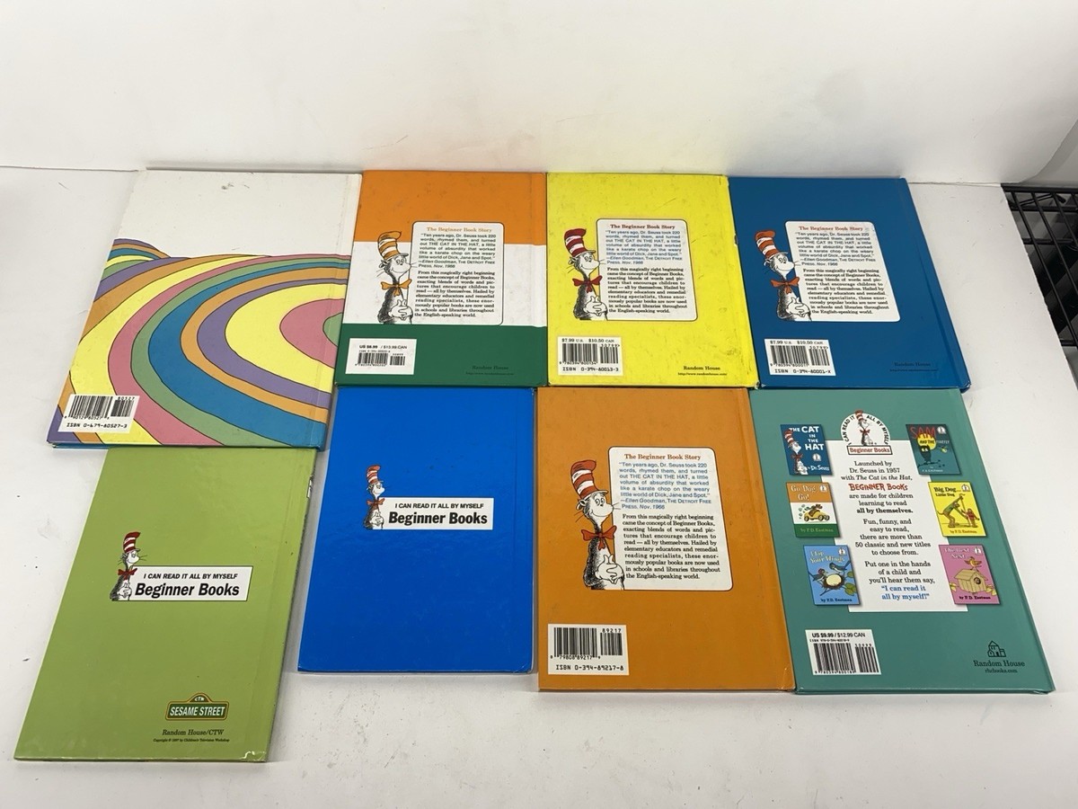 Lot of 8 Beginner Books Dr Seuss Hardcover Books ABC, Go Dog Go
