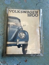 Rzadka instrukcja obsługi VW Beetle Volkswagen 1200 z 1964 roku w kopercie Oldtimer