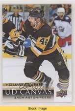 2018-19 Upper Deck UD Canvas Young Guns Zach Aston-Reese #C100 READ sq1