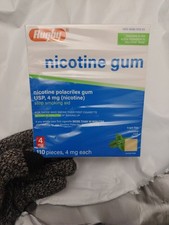 Rugby Nicotine Gum 4mg Uncoated Mint Flavor 110 Pieces Exp 05/2028