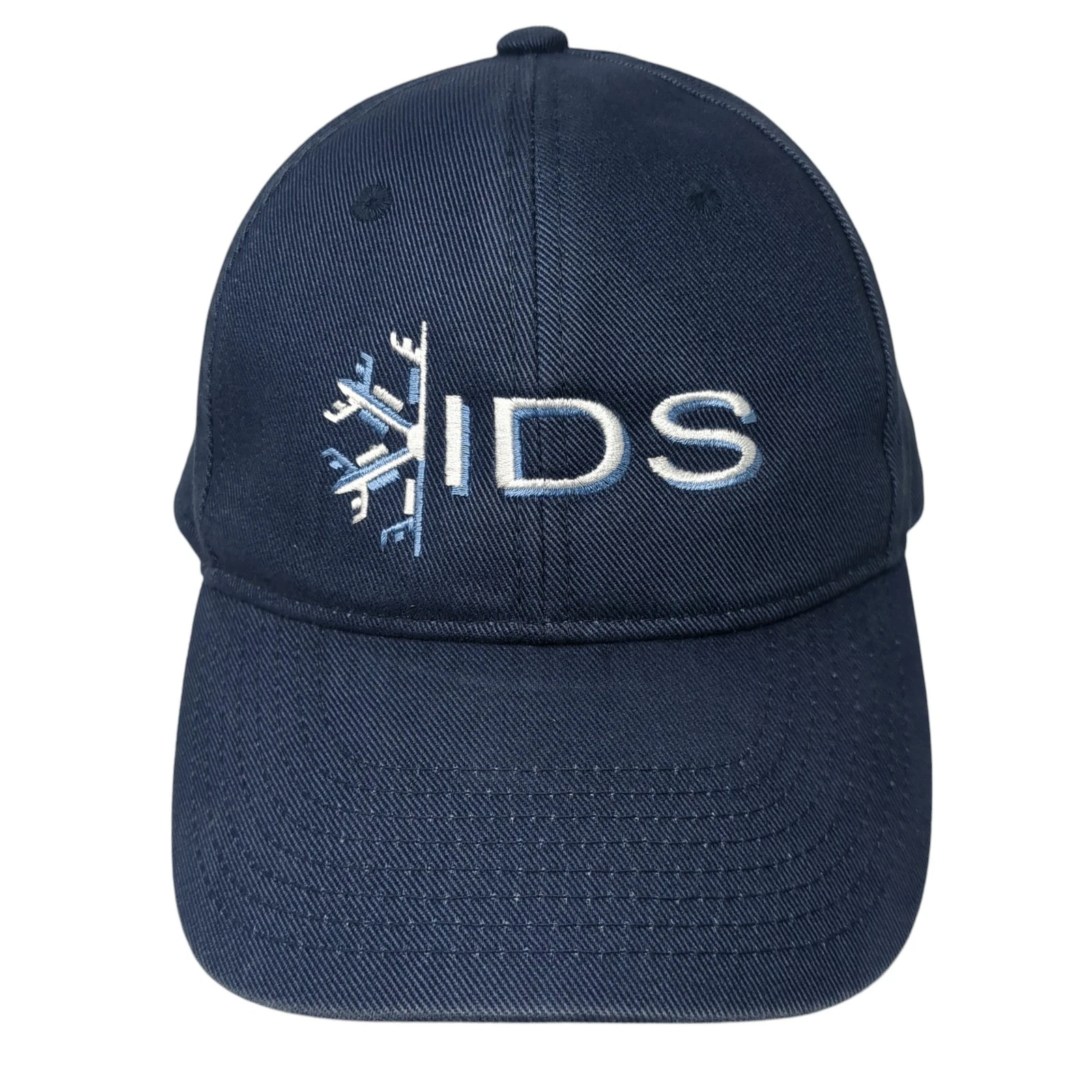 IDS Slideback Baseball Cap Blue One Size Adjustable Embroidered Outdoor Cap