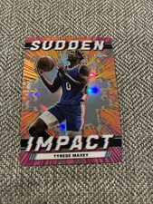 2024 Topps Chrome Basketball Tyrese Maxey Sudden Impact 76ers #SI-20