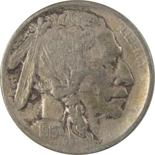 1913 S Type 1 Indian Head Buffalo Nickel F Fine Details SKU:I22904