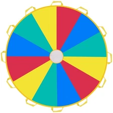 Parachute for Kids with 12 Handles Multi-Purpose Waterproof 10 ft Play Parach...