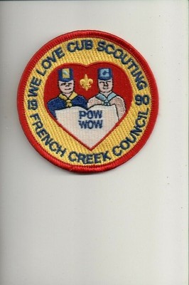 1990 French Creek Council We Love Cub Scouting Pow Wow patch
