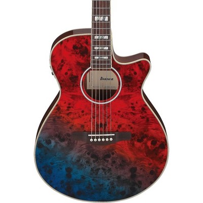 Ibanez US 250th Anniv LE Acoustic-Electric Guitar, Poplar Burl Top, America 250