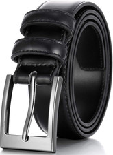 Marino  S Premium Belt Men, Genuine Leather Dress Belt for Men, Casual Mens Belt