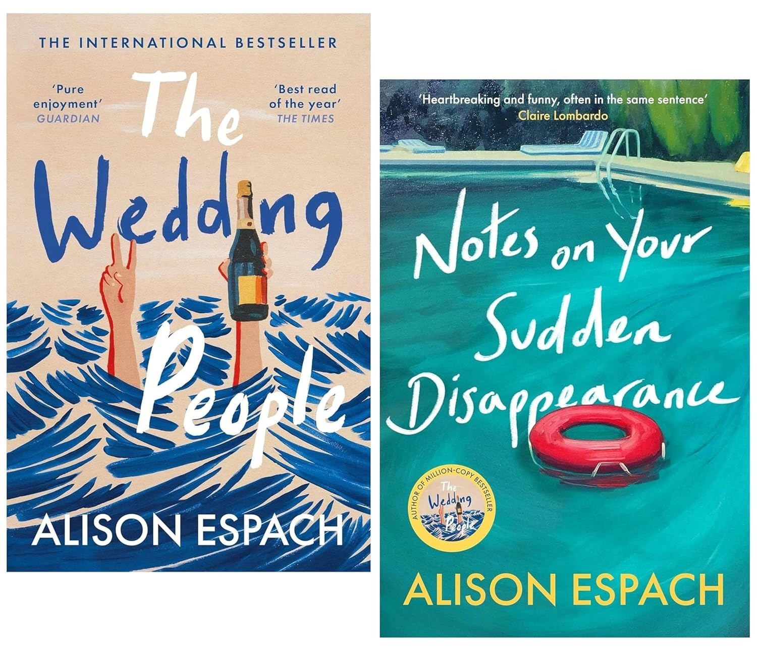 Alison Espach 2 Books Collection Set The Wedding People , Notes on Your Sudden