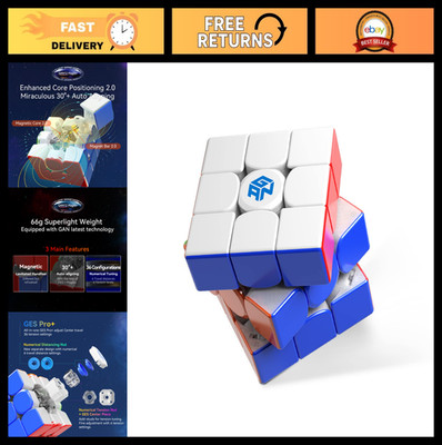 3x3 Speed Cube Magic Puzzle Toy, 56mm Stickerless, UV Maglev Design, Gift for Ki
