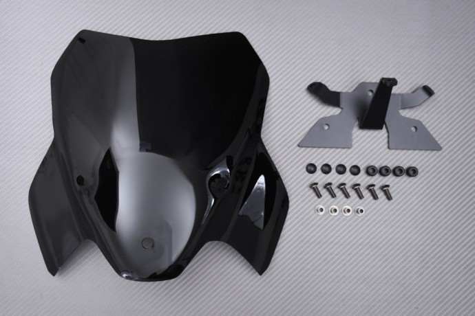 Bulle de protection noire pour BMW S1000 R réduire la pression du vent