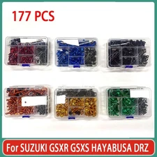 177PCS Fairing Bolts Kit Bodywork Screws For SUZUKI GSXR GSXS HAYABUSA DRZ SV650