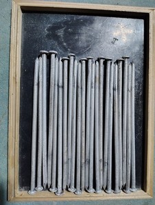 8" Commercial Gutter Spikes 10+ PCs Refurbished White