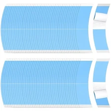 120 Pieces Lace Front Wig Tape Double Sided Adhesive Waterproof C-Shaped for Lon