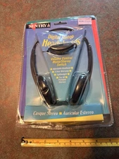 Vintage 90s Sentry Digital Stereo Headphones NIB with Built-In Volume Control !!