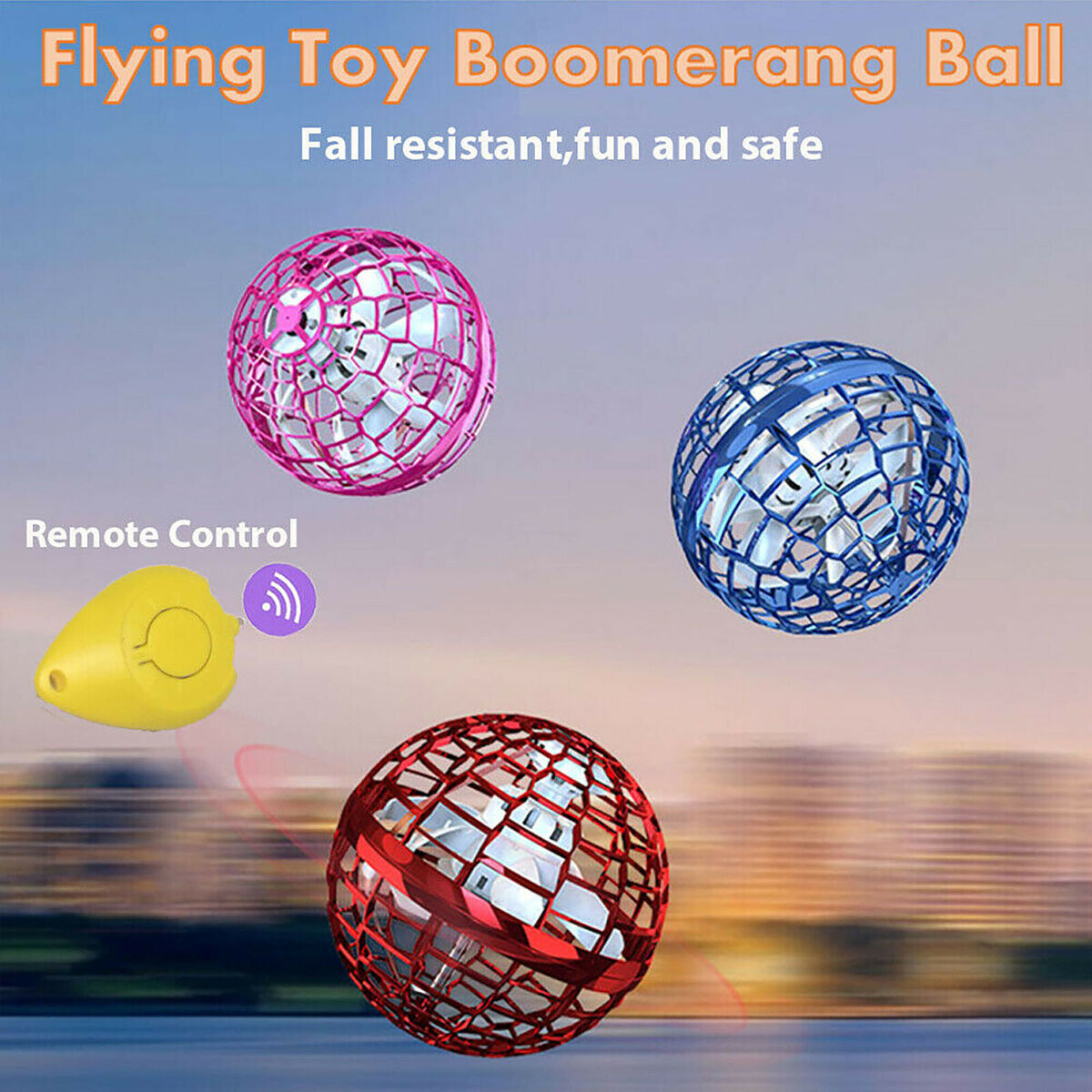  Flying Orb Ball Toy,360°Rotating Hand Controlled