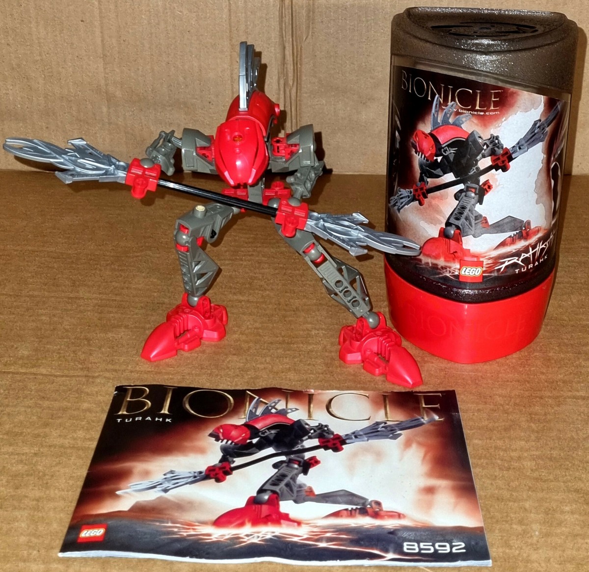 Lego 2003 Bionicle Rahkshi Turahk 8592 100% complete w