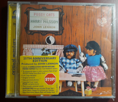 HARRY NILSSON - PUSSY CATS - 25TH ANNIVERSARY + BONUS * 2 CD NEU VERSIEGELT SIGILLATO