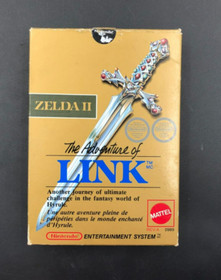 Zelda II: The Adventure of Link (Nintendo NES) in Box w/ Manual - Gold Cartridge