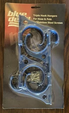 Blue Devil Triple Hook Hangers for Hose and Pole with Stainless Steel Screws