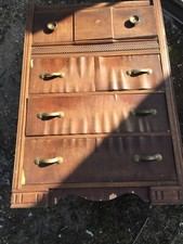 Ensemble complet poignées et boutons de commode vintage en laiton original juste poignées et boutons années 50