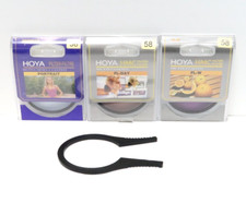 HOYA 58MM PORTRAIT, 58MM FL-DAY 58MM FL-W HMC FILTER LENS SET OF 3